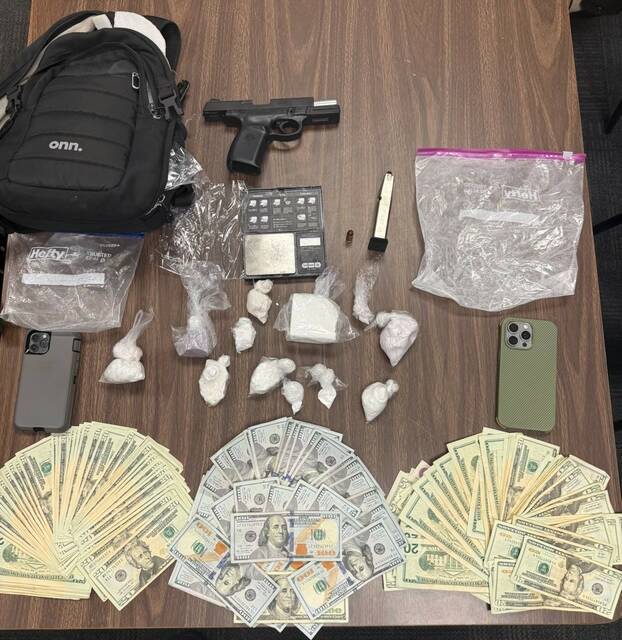 Traffic stop ends with 1 jailed, drugs and cash seized