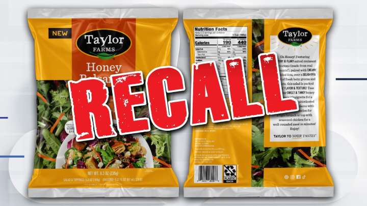 Salad kits sold in Ohio, Pennsylvania recalled due to undeclared allergen