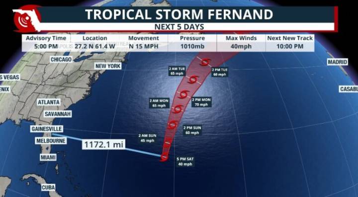 Hurricane Season: Fernand forms in the Atlantic, monitoring another disturbance