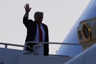 Watch live: Scene in Alaska as Trump heads for high
