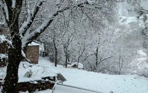 Santa Rosa trajo lluvia y nieve a San Luis