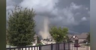 Summer storms bring landspout to Little Elm
