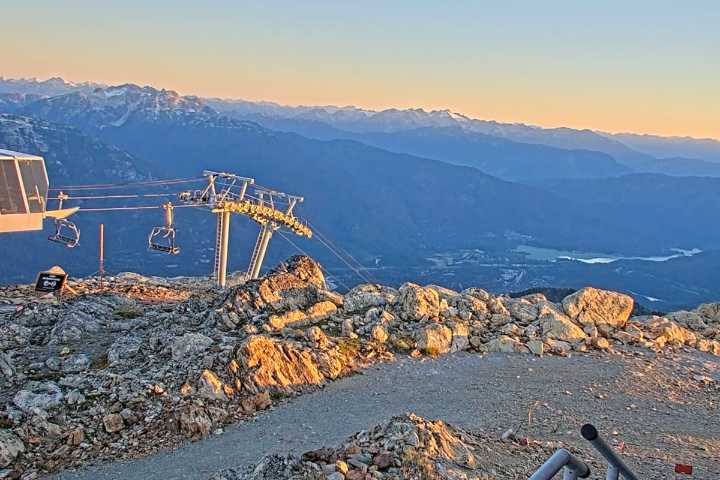 How are trail and weather conditions in Whistler today?