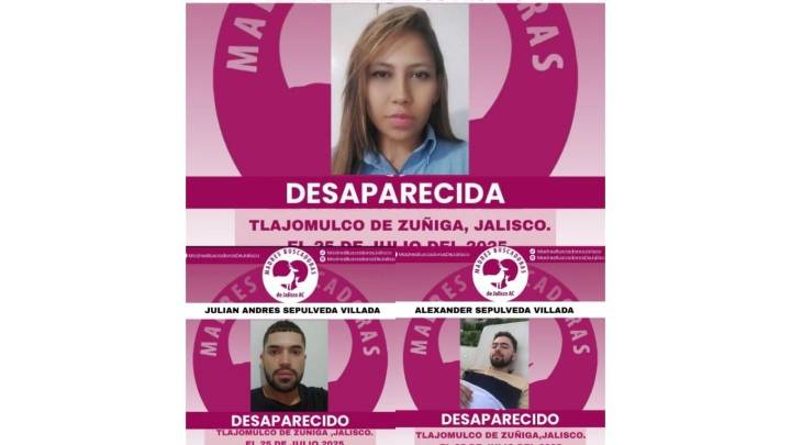 Piden pruebas de vida de cinco colombianos desaparecidos en Jalisco ligados a préstamos "tipo gota"