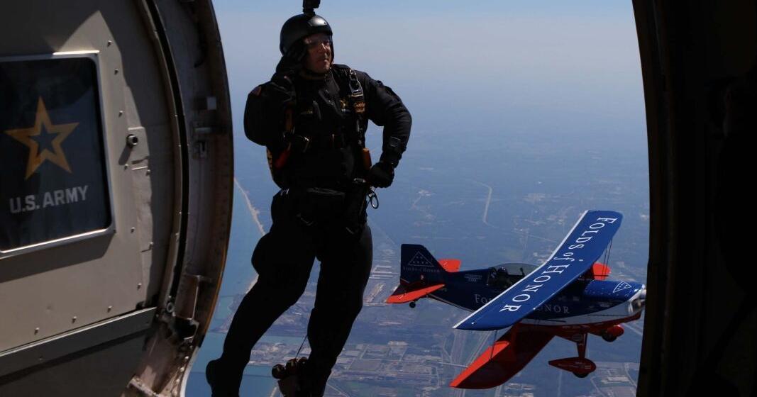 'Home away from home': Inside an Army Golden Knights parachute jump at the Gary Air Show