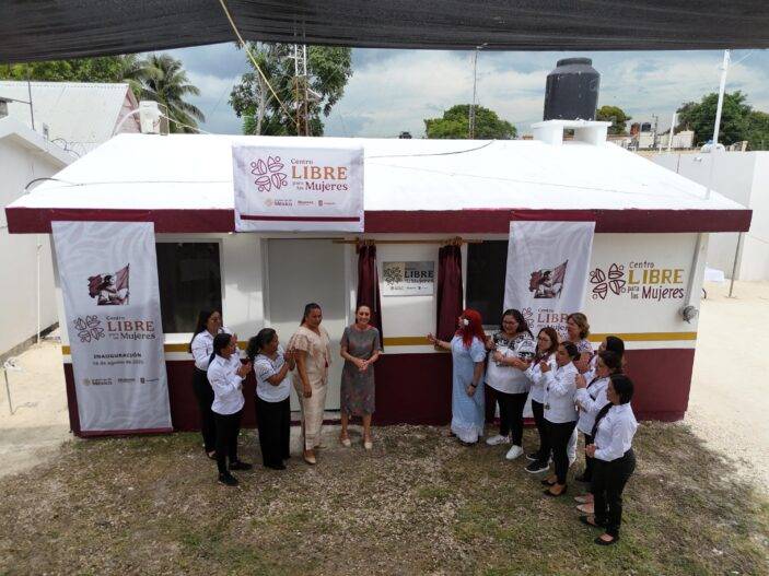 INAUGURACIÓN CENTRO LIBRE PARA LAS MUJERES EN CALAKMUL, CAMPECHE