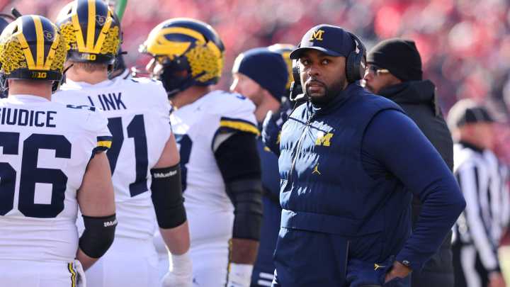 Michigan football's Sherrone Moore mum on NCAA fallout, suspension