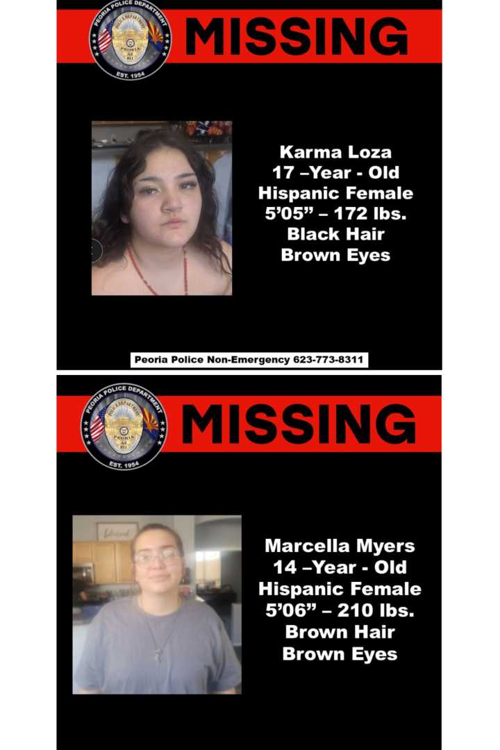 Peoria Police seek assistance in locating endangered juveniles