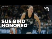 WATCH: Seattle Storm and WNBA legend Sue Bird speak at Climate Pledge Arena