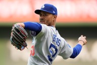 Dodgers ‘not there yet’ on moving Mookie Betts to aid troubling outfield defense