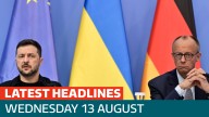 The latest headlines - as European leaders meet for Ukraine talks, before Trump meets Putin