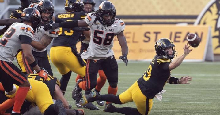 Tired, beat-up Ticats see their winning streak end at 6