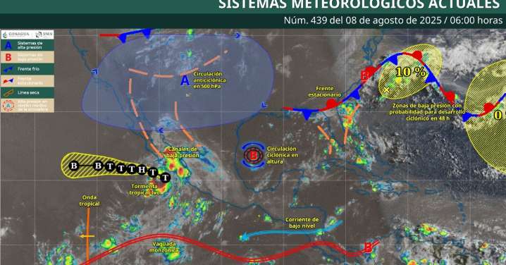 Lluvias, vientos fuertes y oleaje elevado en Colima por efectos de “Ivo”