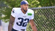 Patriots' TreVeyon Henderson says hello to the NFL in incredible touchdown style