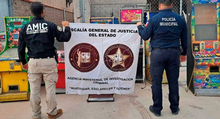 Aseguran 11 máquinas tragamonedas en operativo por el norte de Hermosillo