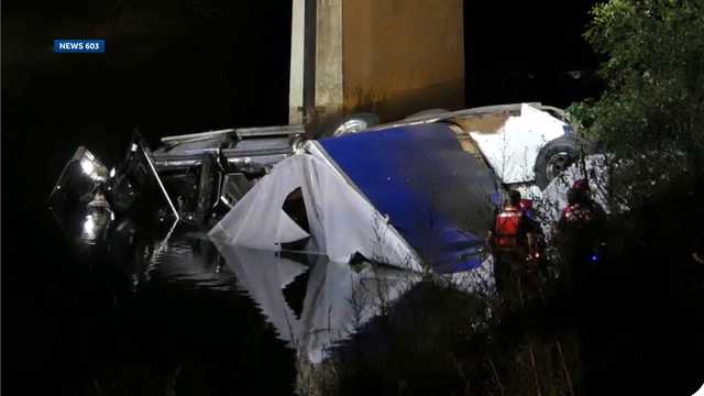 Driver killed when tractor-trailer crashes off I