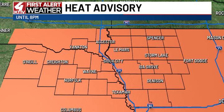 Heat humidity, and storms for Sunday