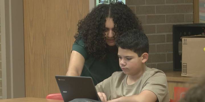 Former student now teacher at Goodrich Middle School