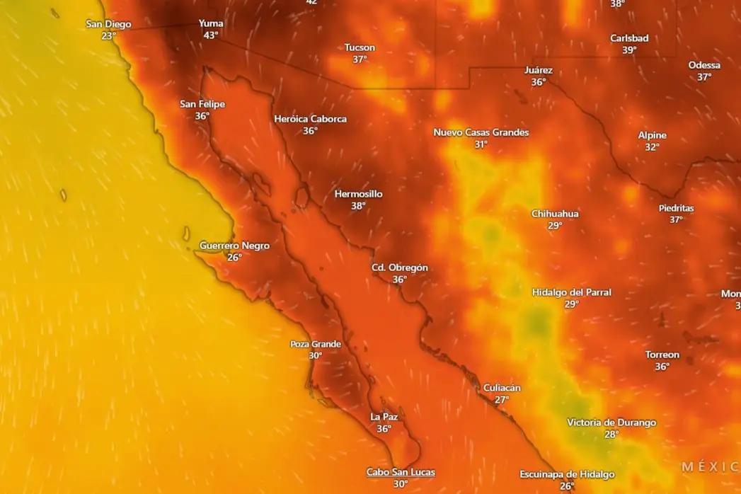 Clima en La Paz y Los Cabos para el jueves 14 de agosto de 2025
