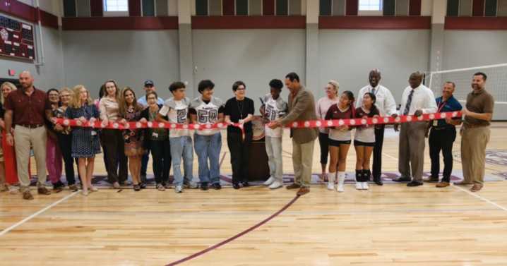 Driscoll Middle School unveils new gym
