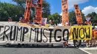 Hundreds march to White House to protest Trump's D.C. crackdown