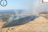 Incendio de nivel 1 en Moronta, en la comarca de Vitigudino