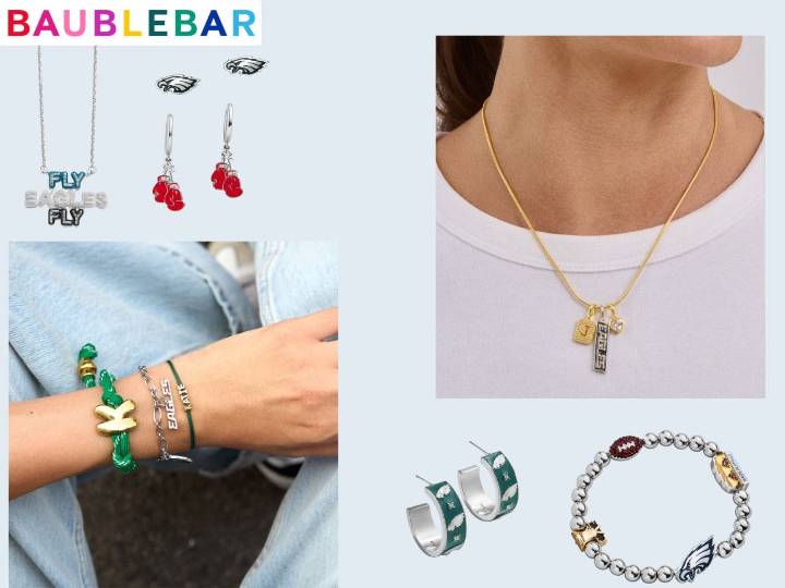 Score Style Points - BaubleBar's Philadelphia Eagles accessories are here