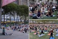 Bryant Park yogis shake off 'bad juju' from Mercury Retrograde