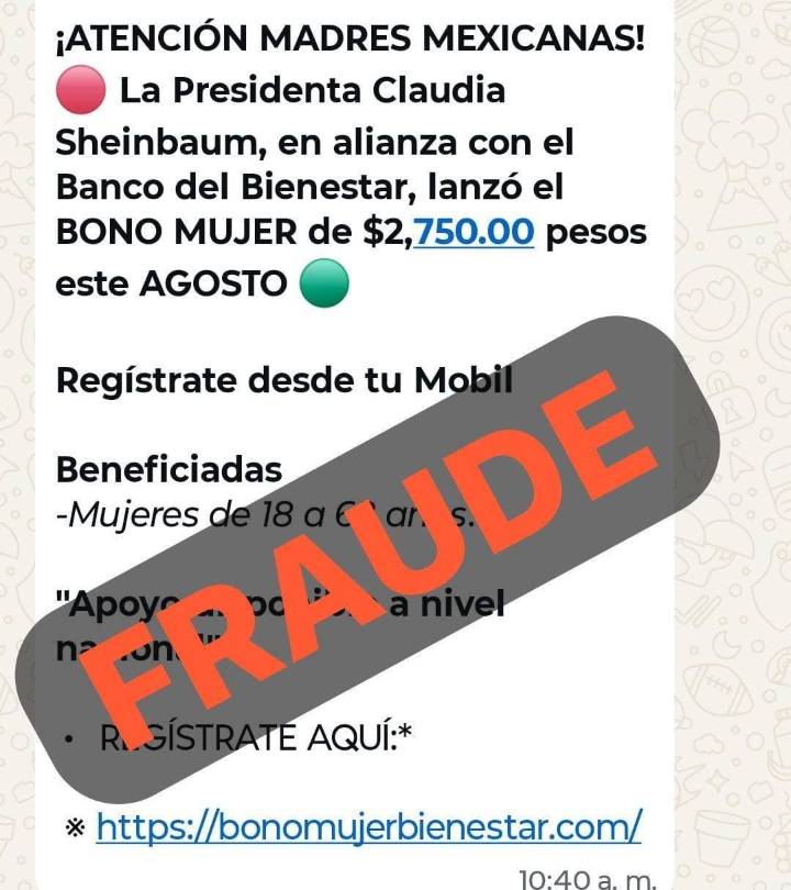 Alertan sobre fraudes con supuestos programas sociales en redes