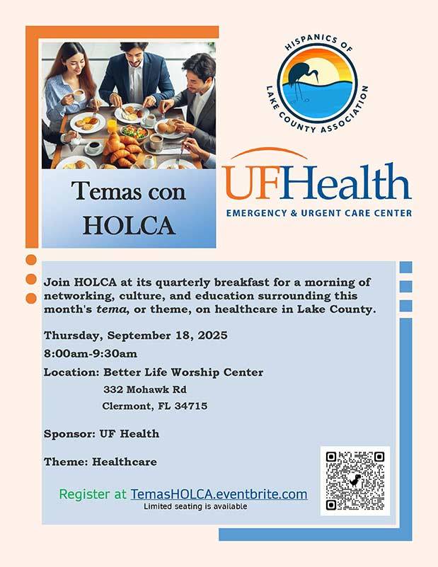 Hispanics of Lake County Association (HOLCA) to Host “Temas con HOLCA / Topics with HOLCA”
