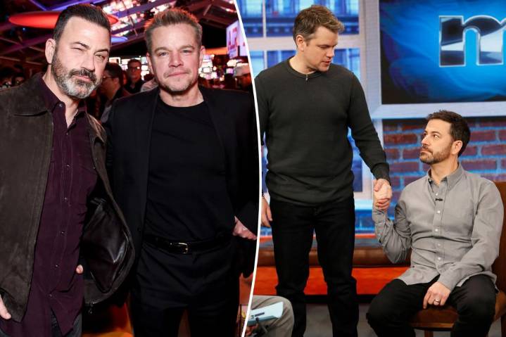 Jimmy Kimmel reveals he saved Matt Damon from choking on pork ribs