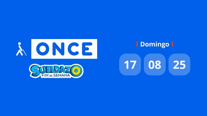 Comprobar Sueldazo de la ONCE: número premiado hoy domingo 17 de agosto de 2025