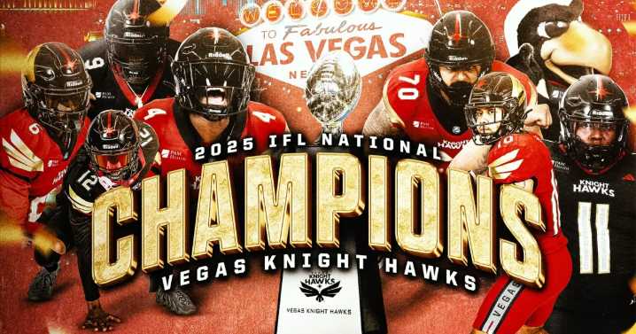 First IFL National Championship title earned by the Vegas Knight Hawks