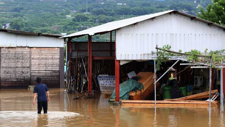Japón se enfrenta a precipitaciones récord: más de 1.000 evacuados y cuatro desaparecidos
