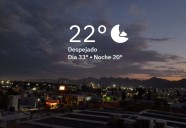 Caluroso viernes, con máxima de 33 grados centígrados
