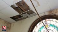 Bell tower damage puts Beggs church and food pantry at risk