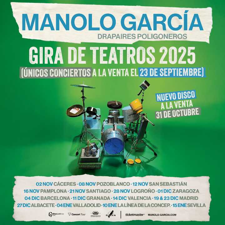 Manolo García presentará su nuevo disco el 11 de diciembre en Granada