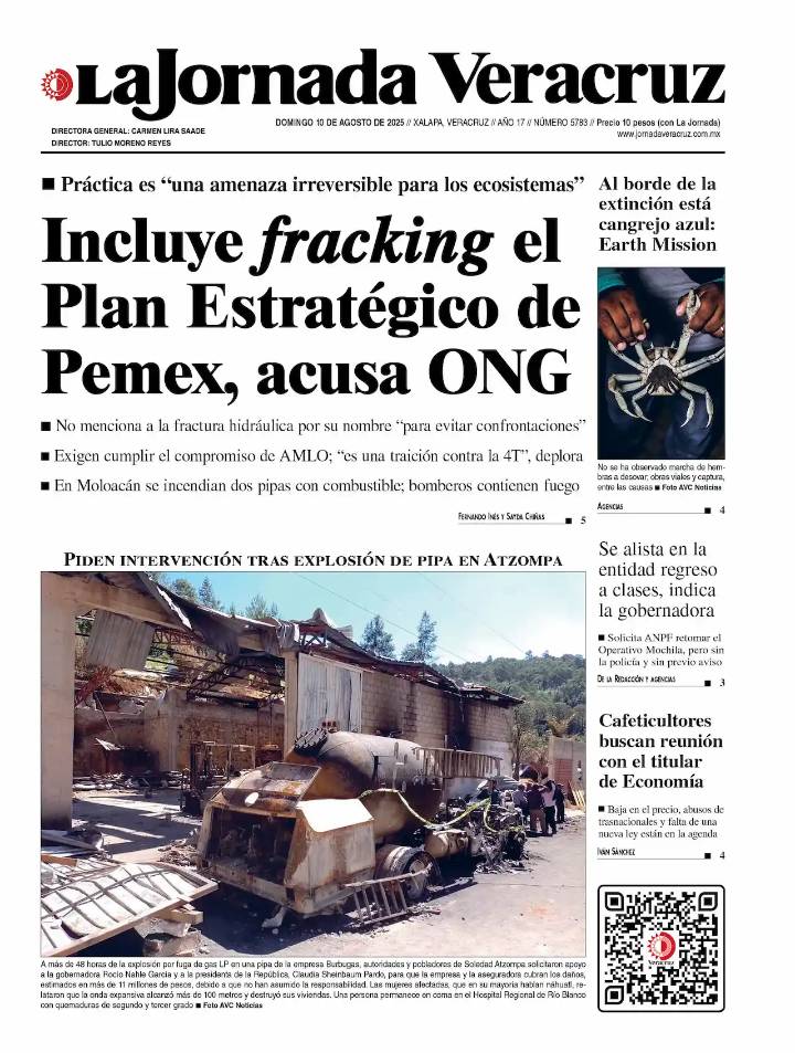 Portada del 10 de agosto de 2025
