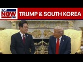 President Trump meets with South Korean President, takes questions on Russia