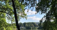 Serene Devon country park with glorious lake which hides secret past