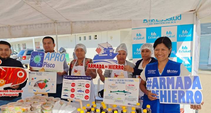 Pisco: entregan una tonelada de pescado a comedores populares para luchar contra la anemia