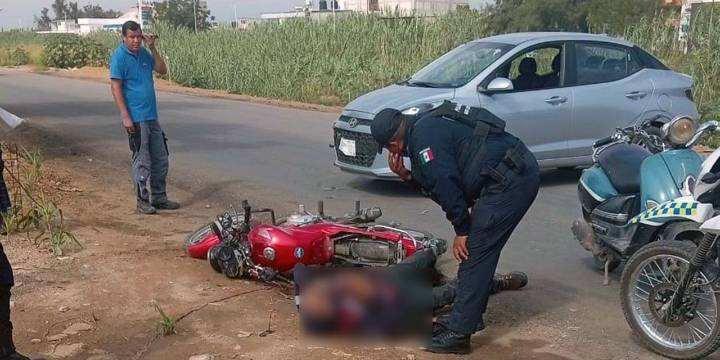 Motociclista herido tras choque en Santa Lucia