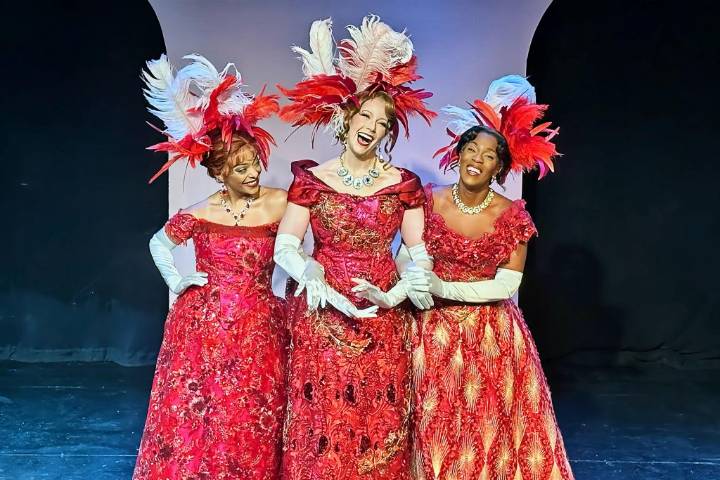 Ta-da! This trio's getting gussied up to be 'Jerry's Girls'