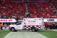 Lions-Falcons game halted after Morice Norris Jr. removed in ambulance