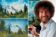 Bob Ross paintings beat expectations at auction