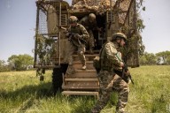 En el búnker de la primera línea de defensa ante Rusia
