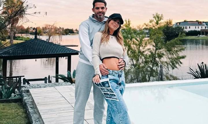 Qué nombre eligieron Fernando Gago y su pareja para su bebé a los 6 meses de embarazo