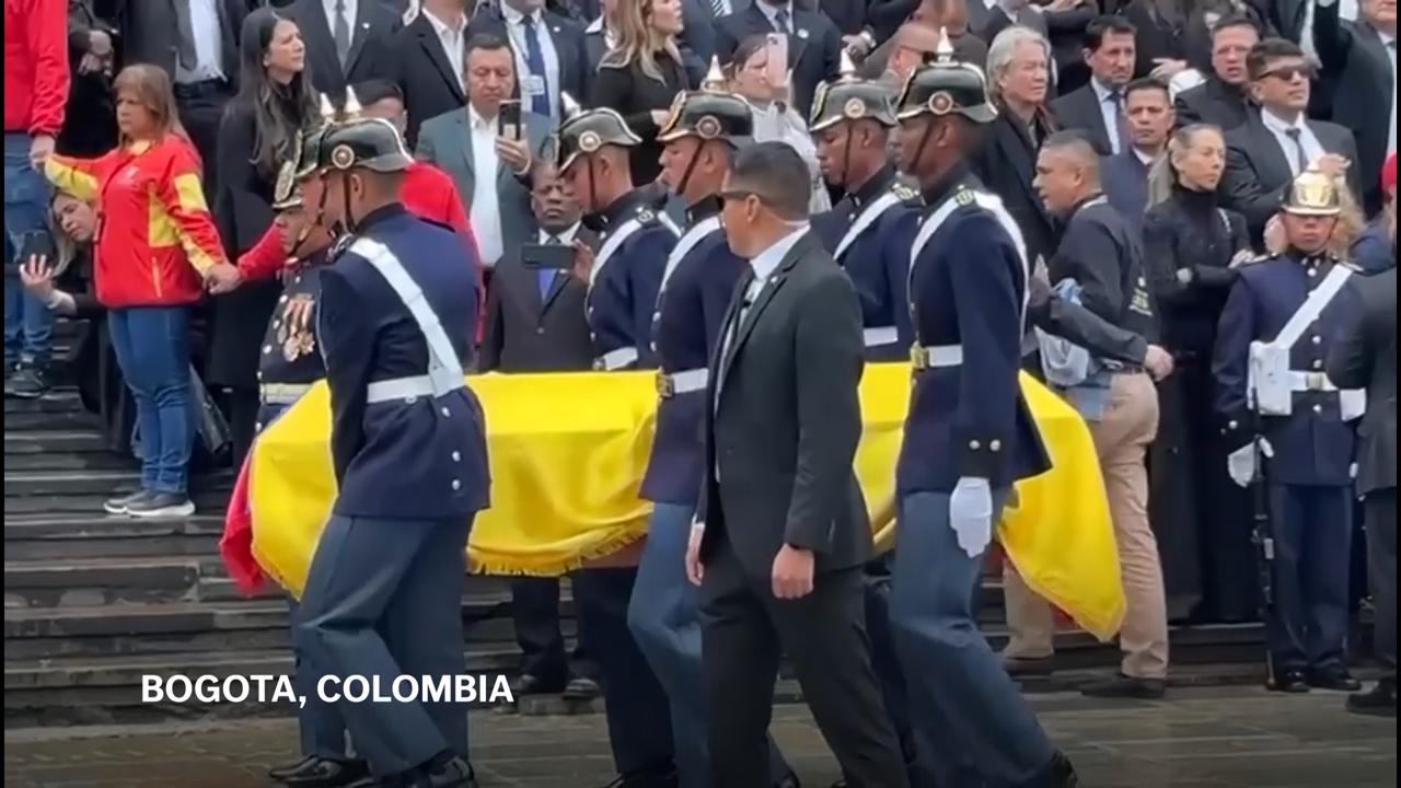 Late Colombian senator and presidential hopeful receives state funeral