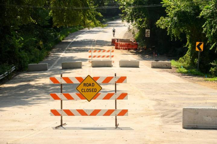 Oakland County road that crumbled in historic rain nears reopening