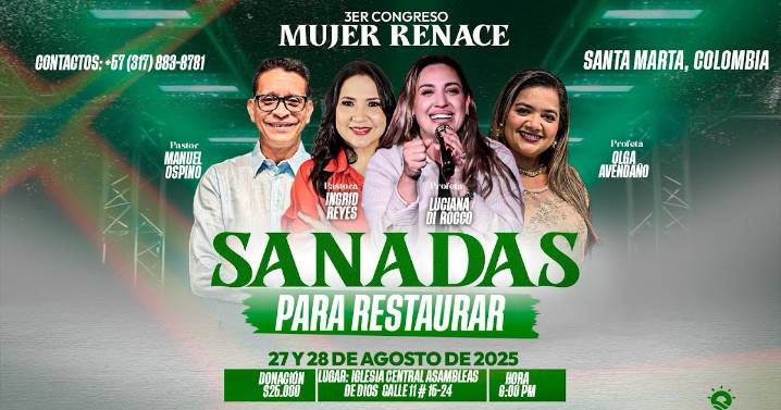 Santa Marta será sede del 3er Congreso “Mujer Renace